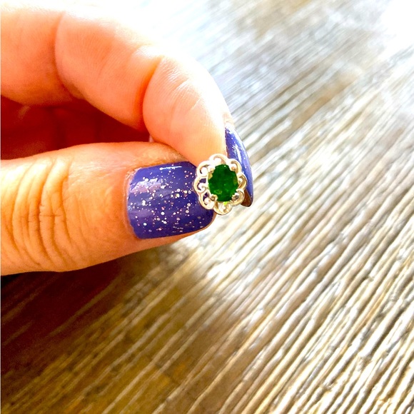 💚Chrome Diopside Filigree Stud Earring💚 - Picture 6 of 6